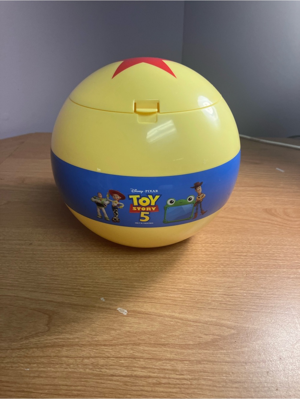 Toy Story 5 Disney Pixar collectible popcorn bucket unused